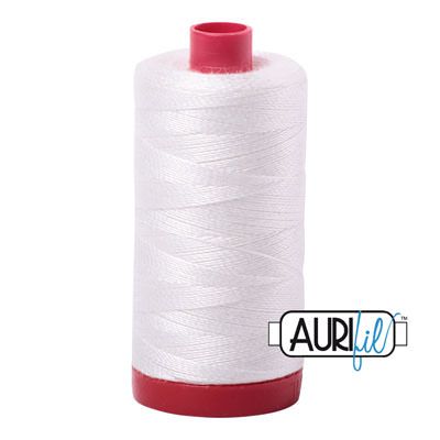 Aurifil 12 Cotton Thread 2021 Natural White Large Spool