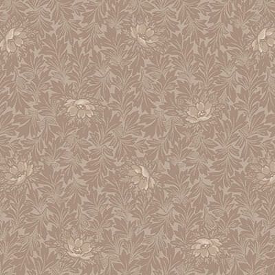 Quilt Gate Florals: Floral Leaves Taupe (per 1/4 metre)