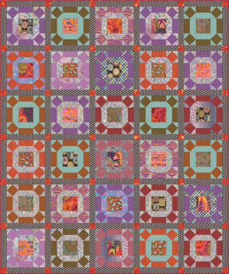 Kaffe Fassett Gathering No Moss Smoke Quilt