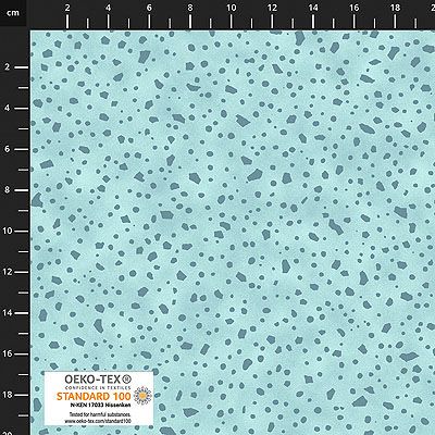 Quilters Coordinates fabric: Drops Aqua (per 1/4 metre)