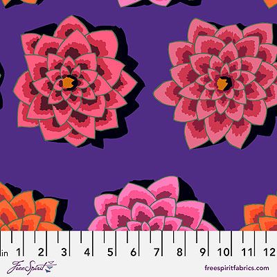 Kaffe Fassett Collective Fabric: Shadow Flower Purple (per 1/4 metre)