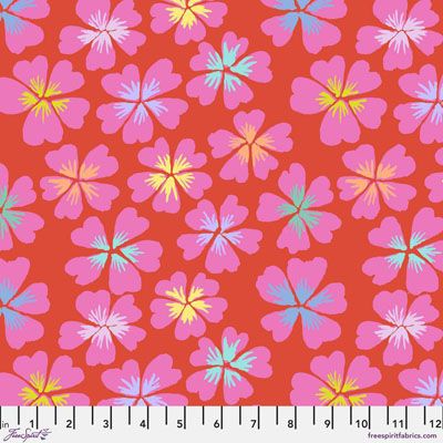 Kaffe Fassett Collective Fabric: Petals Red