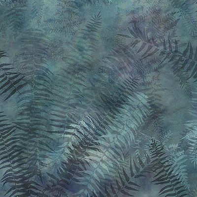 Painted Forest Fabric: Leaves Dusty (per 1/4 metre)