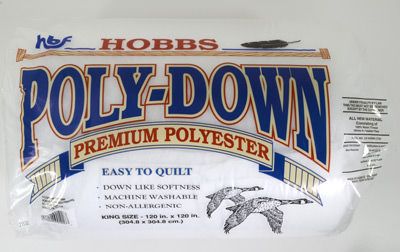 Hobbs Polydown King Polyester Wadding  120in x 120in