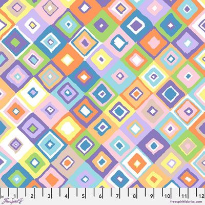 Kaffe Fassett Collective Fabric: Square Dance Pastel