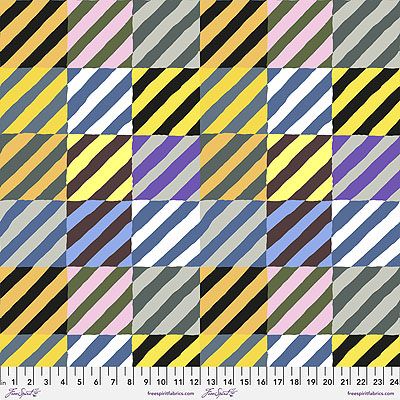 Kaffe Fassett Collective Fabric: Regimental Ties Contrast (per 1/4 metre)