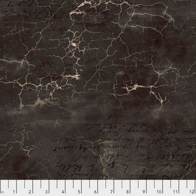 Abandoned Fabric: Cracked Shadow Black (per 1/4 metre)