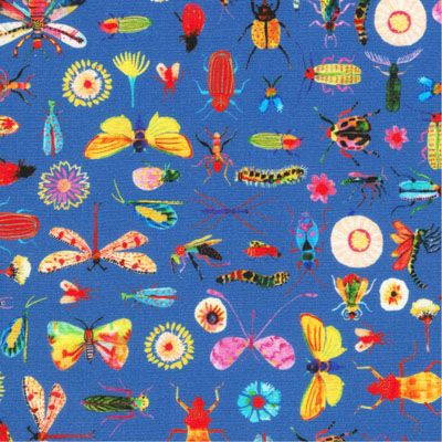 Flora and Fun Blue (per 1/4 metre)