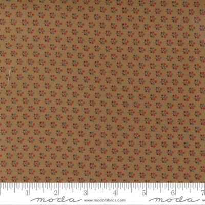 Country Browns fabric: Dot & Stem Tan (per 1/4 metre)