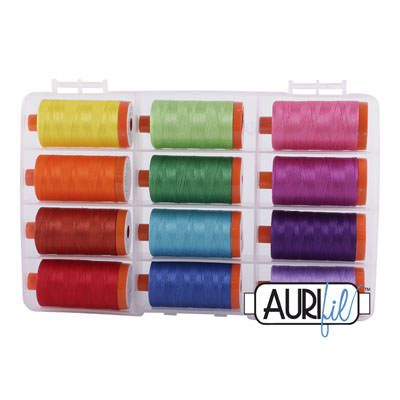 Aurifil 50/2 Thread Box: Bright House Collection