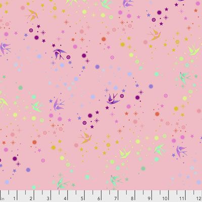 Tula Pink True Colours Fabric: Fairy Dust Blush