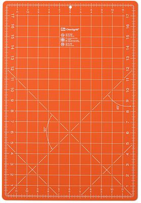 Omnimat A3 Medium Double Sided 12' x 18'  (30x45cm) Orange Rotary Cutting Mat