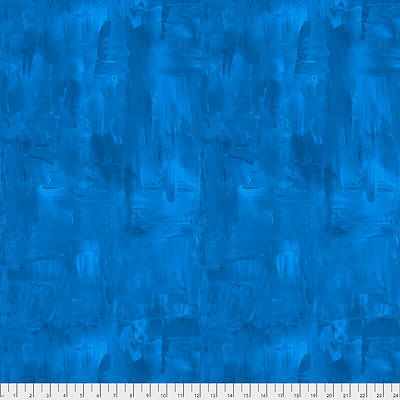 Light in the Forest Fabric: Brushstrokes Royal (per 1/4 metre)