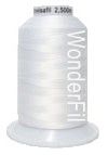 InvisaFil Thread: 100wt 2 ply Polyester 2500m Spool White