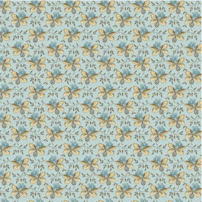 Cocoa Blue fabric: Thistle Power Blue (per 1/4 metre)