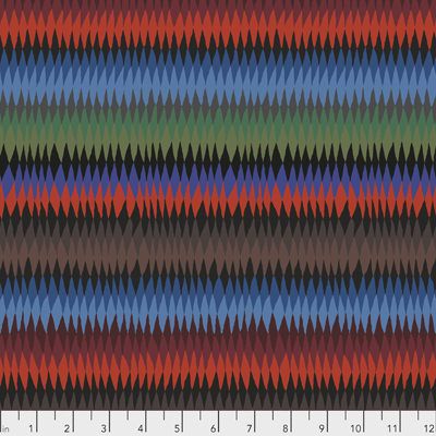 Kaffe Fassett Fabric: Diamond Stripe Burnt (per 1/4 metre)