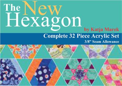 Glorious Hexagons 32 Piece Acrylic Template Set