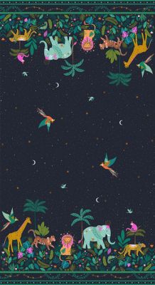 Jungle Luxe Fabric: Jungle Double Border (per 1/4 metre)