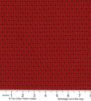 Classic Coordinates Fabric: Diamond and Dots Wine (per 1/4 metre)