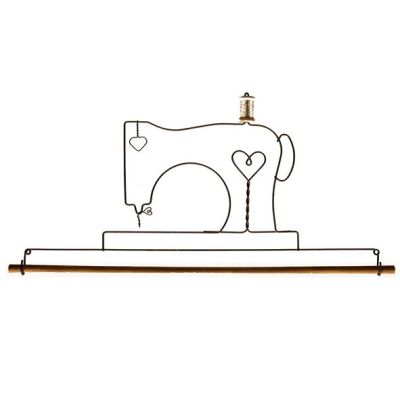 Patchwork Quilt Wire Hanger  Sewing  Machine 22'