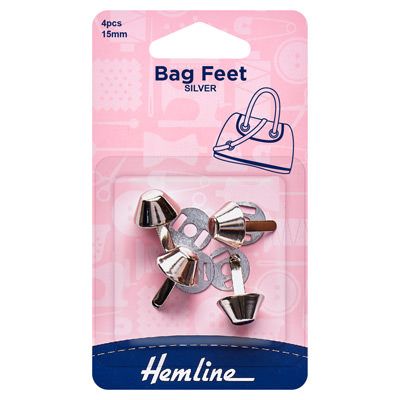 Hemline Bag Feet Silver