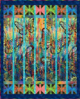 All Aflutter Quilt Kit Butterfly Fields