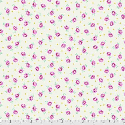 Curiouser & Curiouser Fabric: Baby Buds Sugar (per 1/4 metre)