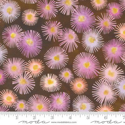 Blooming Lovely fabric: Aster Sepia