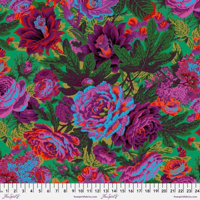 Kaffe Fassett Collective Fabric Floral Burst Green (per 1/4 metre)