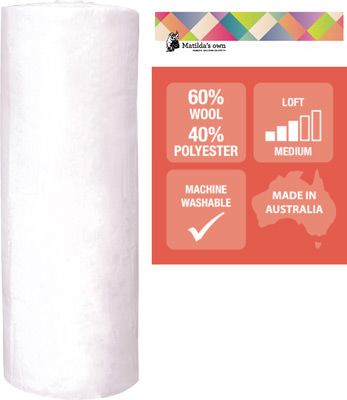 Matilda's Own Wool/Polyester Wadding Roll