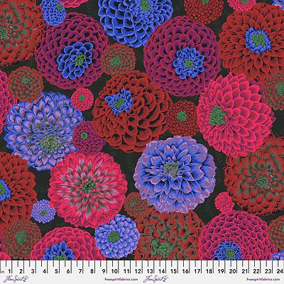 Kaffe Fassett Collective: Flora Dark (per 1/4 metre)