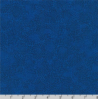 Fusions 108' Wide Quilt Back Flower Drops, Midnight