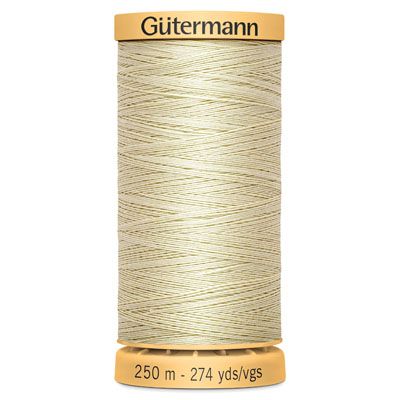 Gutermann Natural Cotton 50 Weight Thread 250m Cream 828