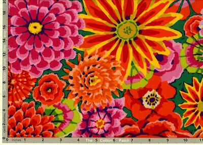 Kaffe Fassett Fabric Enchanted Red (per 1/4 metre)