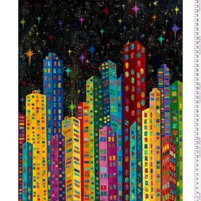 Sue Penn Skylights fabric: Nightlife