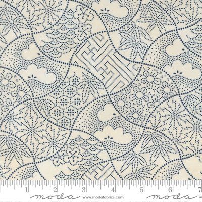 Indigo Blooming fabric: Fuji Sand Midnight