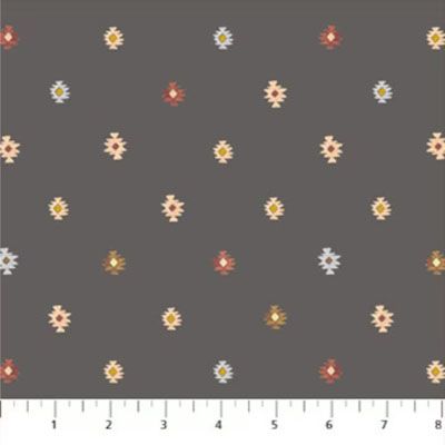 Wild West fabric: Motif Grey (per 1/4 metre)