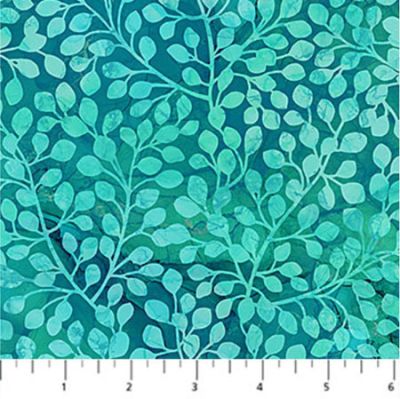 Dragonfly Dance fabrics: Green Leaves