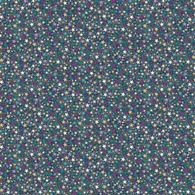 Luna Fabric: Star, Blue