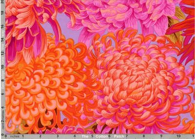 Philip Jacobs Fabric Japanese Chrysanthemum Pink (per 1/4 metre)