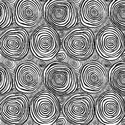 Kaffe Fassett Collective 108' Quilt Backs: Onion Rings Black (per 1/4 metre)