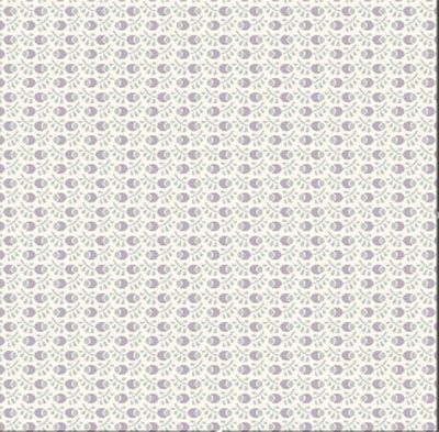 Fleur Nouveau fabric: Rose Hip Light Purple (per 1/4 metre)