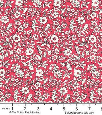 Liberty fabric: Morning Dew, Deep Rose