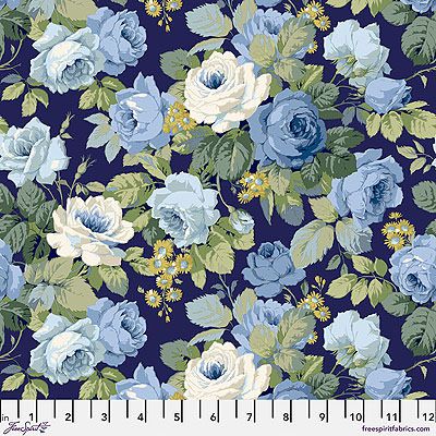 A Celebration of Sanderson fabric: Chelsea Indigo (per 1/4 metre)