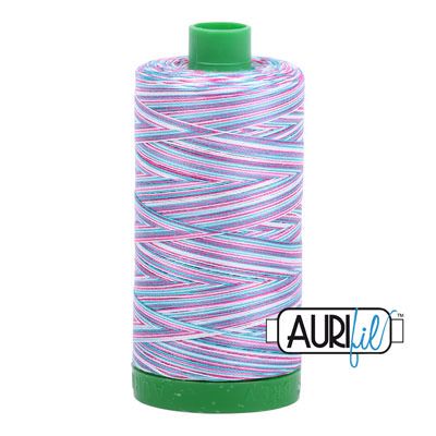 Aurifil 40 Cotton Variegated Thread 4647 Berrylicious