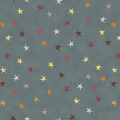 Sophie Stars: Multi Stars Blue/Grey (per 1/4 metre)