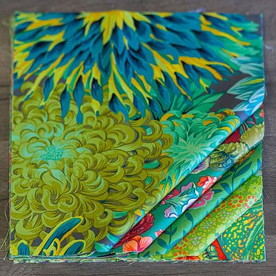 Kaffe Fassett Collective Fabrics Greens & Aquas 10' Patchwork Palette