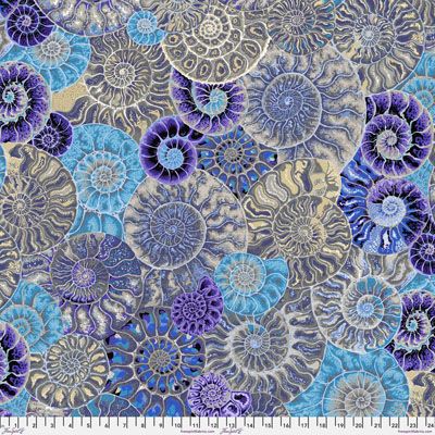 Kaffe Fassett Collective Ammonites fabric Blue