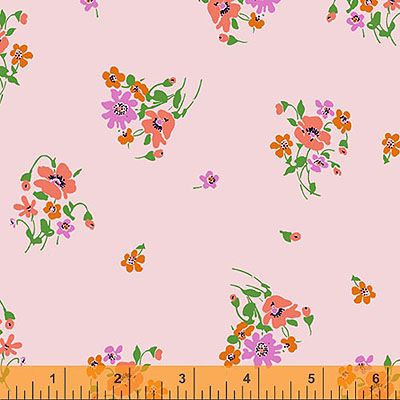 Posy Fabric: Posy Pale Pink (per 1/4 metre)