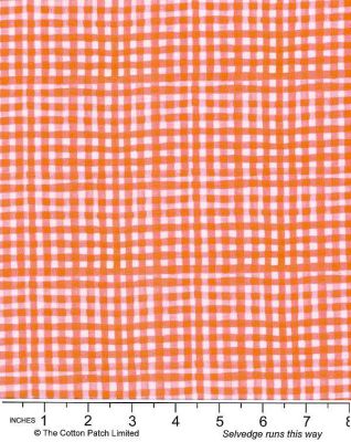 Ally Collection by Bluebellgray fabric: Gingham Coral Lewis and Irene